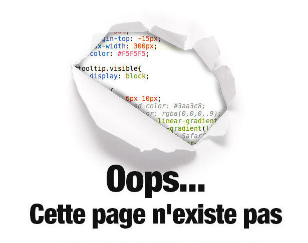 erreur 404 page non trouvee